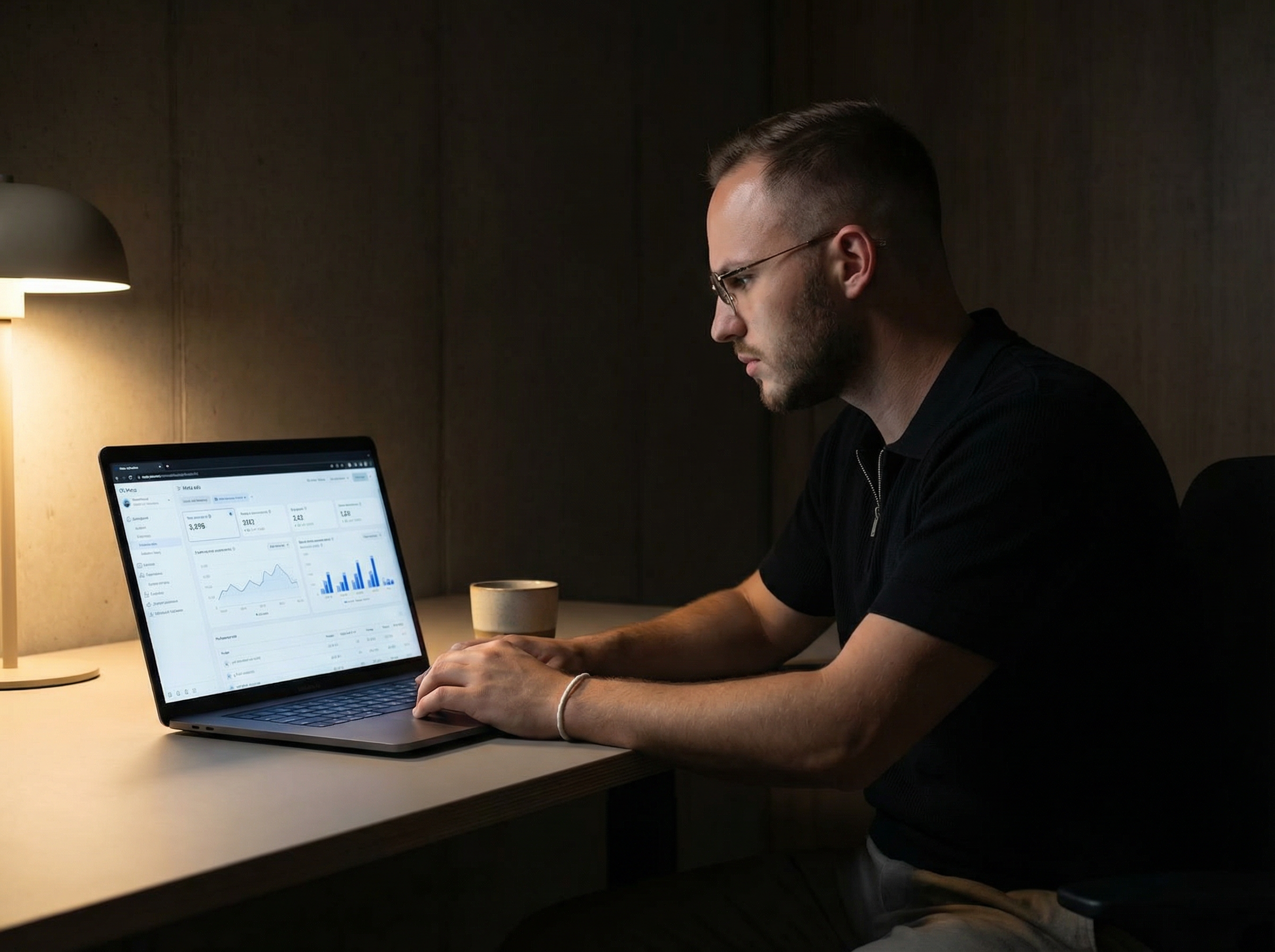 Benjamin Rumold bei der Arbeit